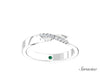 Diamond Cross Over Wedding Band White Gold