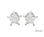 Starfish Diamond Stud Earrings