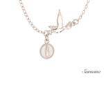 Mary and Dove Charm Necklace