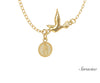 Mary and Dove Charm Necklace