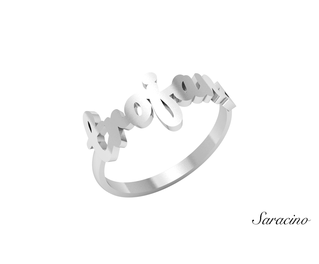 Gold Trojans Ring 14K White Gold