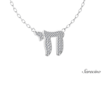 Micro Diamond Chai Necklace