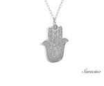 Floral Hamsa Pendant
