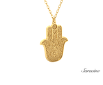Floral Hamsa Pendant