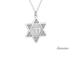 Star of David Chai Diamond Pendant
