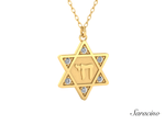 Star of David Chai Diamond Pendant
