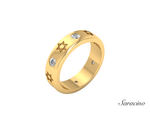 Star of David Diamond Ring Band