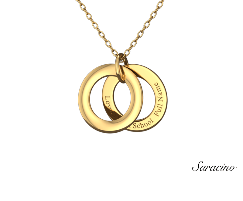 Loyola Grad Rings Necklace