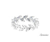 Marquise Diamond Thorn Eternity Wedding Band White Gold