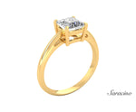 2.4ct Princess Cut Diamond Engagement Ring