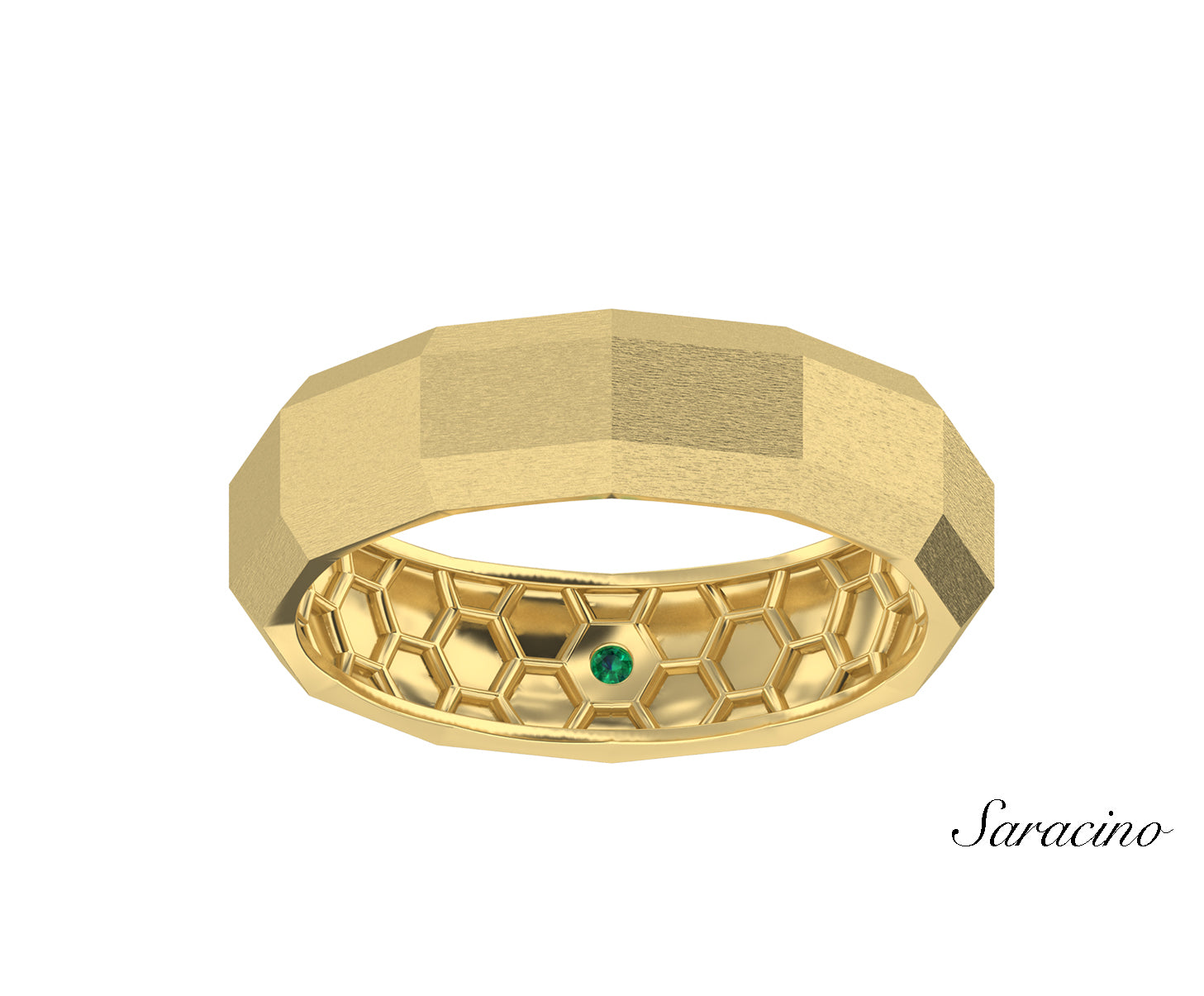 Rectangular Bands Buy Rectangular Edged Wedding Band - 100% Genuine – Saracino Custom Jewelry