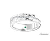 River of Diamonds Wedding Band White Gold