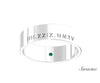 Roman Numeral Date Wedding Band White Gold
