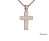 Box Cross Diamond Pendant