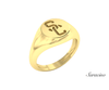 SC Signet Ring 14K Yellow Gold