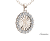 Diamond Radiant Mary Pendant