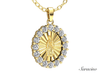 Diamond Radiant Mary Pendant
