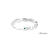 Twisted Half Diamond Wedding Band White Gold