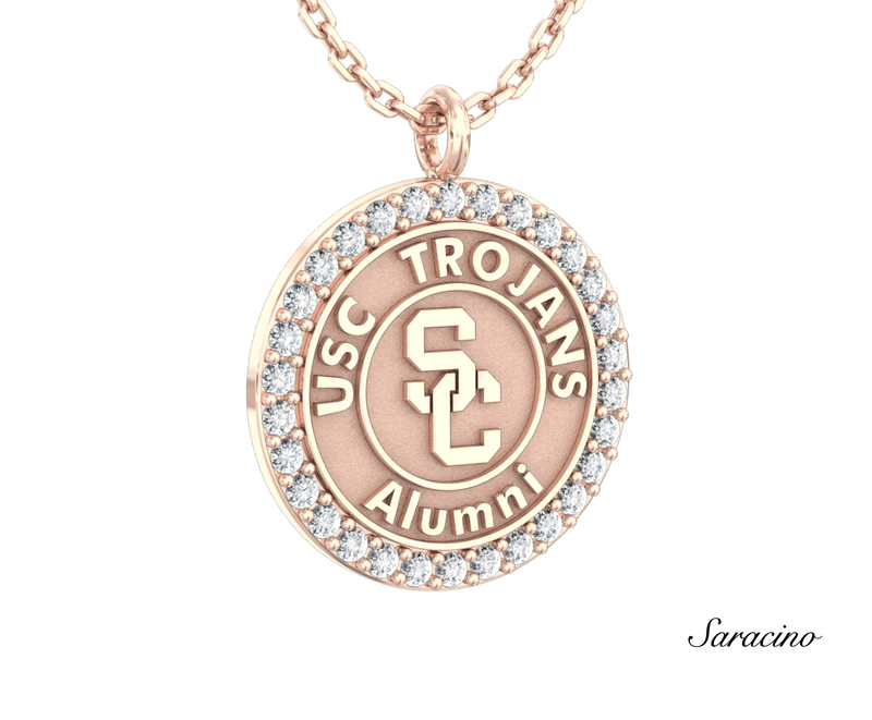 USC Diamond Alumni Pendant Rose Gold