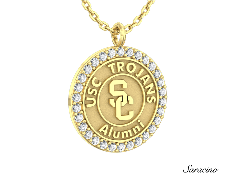 USC Diamond Alumni Pendant Yellow Gold