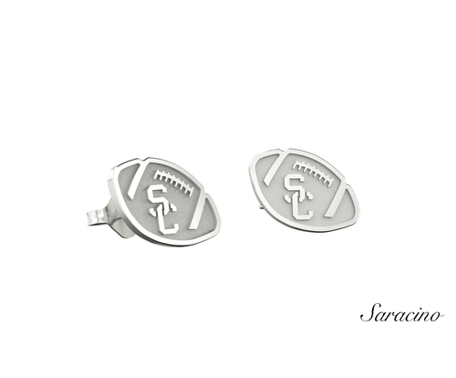 USC Football Stud Earrings