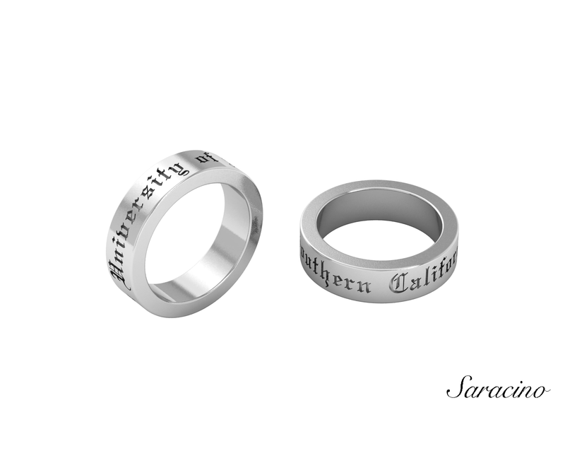 USC Medieval Ring 14K White Gold