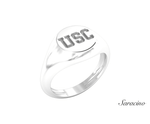 USC Signet Ring 14K White Gold