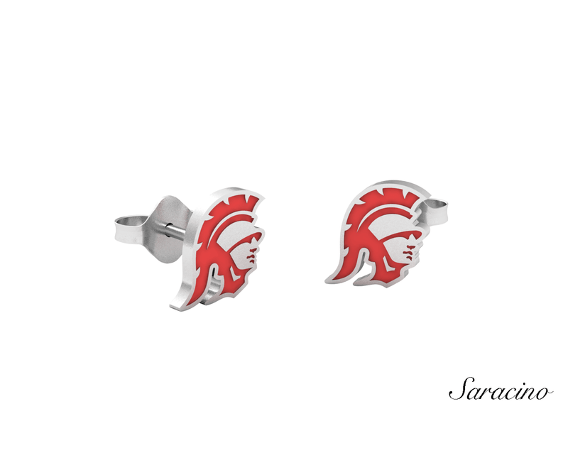 USC Trojans Enamel Stud Earrings