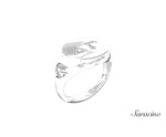 USC Delta Gamma Signet Ring White Ring