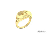 USC Delta Gamma Signet Ring Yellow Ring