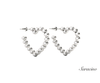 Heart Pearl Huggie Earrings