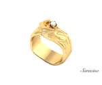 Whale Pearl Ring
