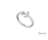 Anchor Rope Ring in White Gold