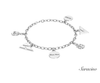 CYC Charm Bracelet White Gold