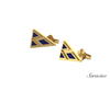 Buy California Yacht Club Enamel Stud Earrings Yellow Gold