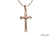 Classic Crucifix Pendant in 14K Rose Gold