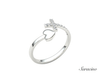 Diamond Cross + Heart Ring