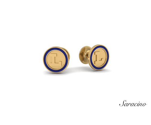 Yellow Gold Loyola L Cufflinks