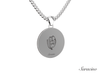 Loyola Paw Grad Pendant White 