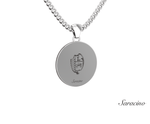 Loyola Paw Grad Pendant White 