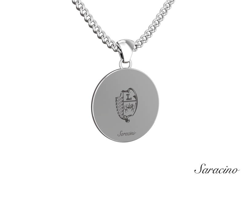 Loyola Paw Grad Pendant White 