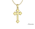 Orthodox Gold Cross Pendant 14K Yellow Gold