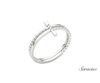 Twisted Cross Ring 14K White Gold