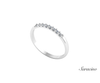 Round Diamond Quarter Eternity Band  White Gold