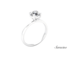 1.2ct Round Diamond Engagement Ring White Gold