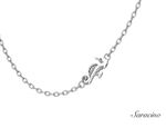 Seahorse Necklace in White Gold