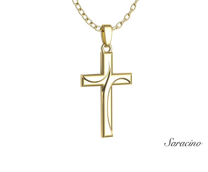 Shroud of Tourin Gold Cross Pendant